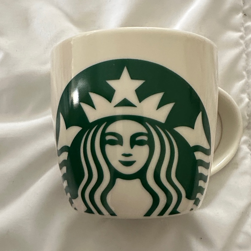 Starbucks White Mug with Green Siren Logo